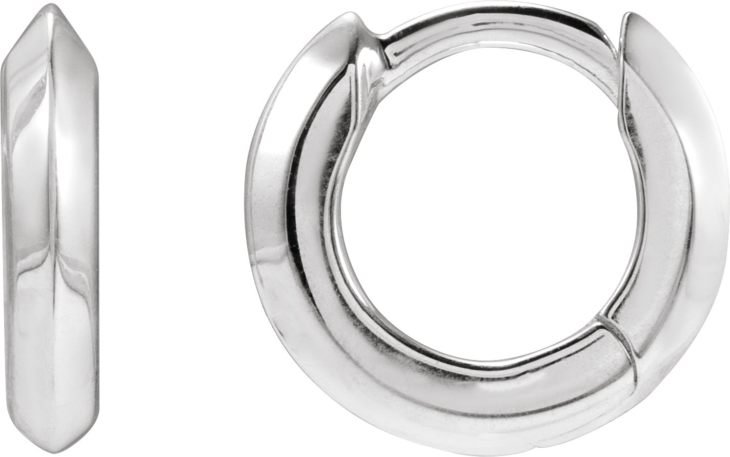 Knife-Edge Hoop Earrings