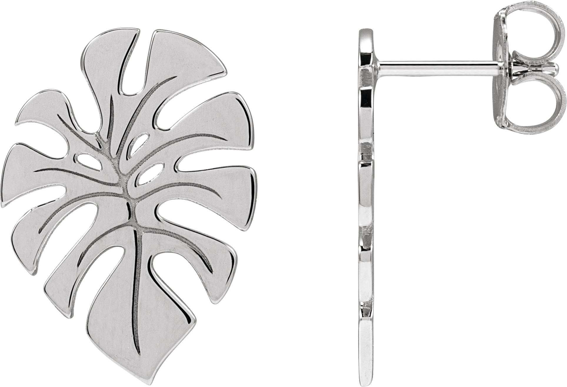 Monstera Leaf Earrings
