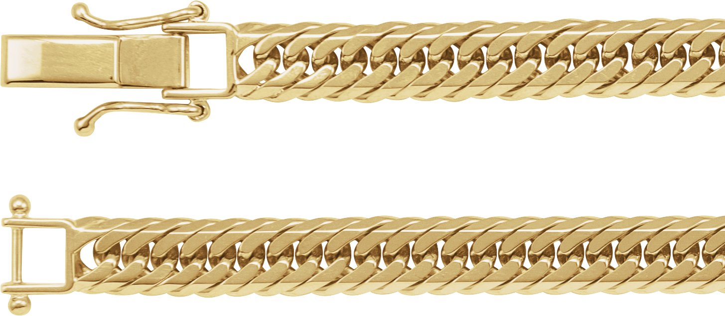 6.2 mm Diamond-Cut Curb Chain