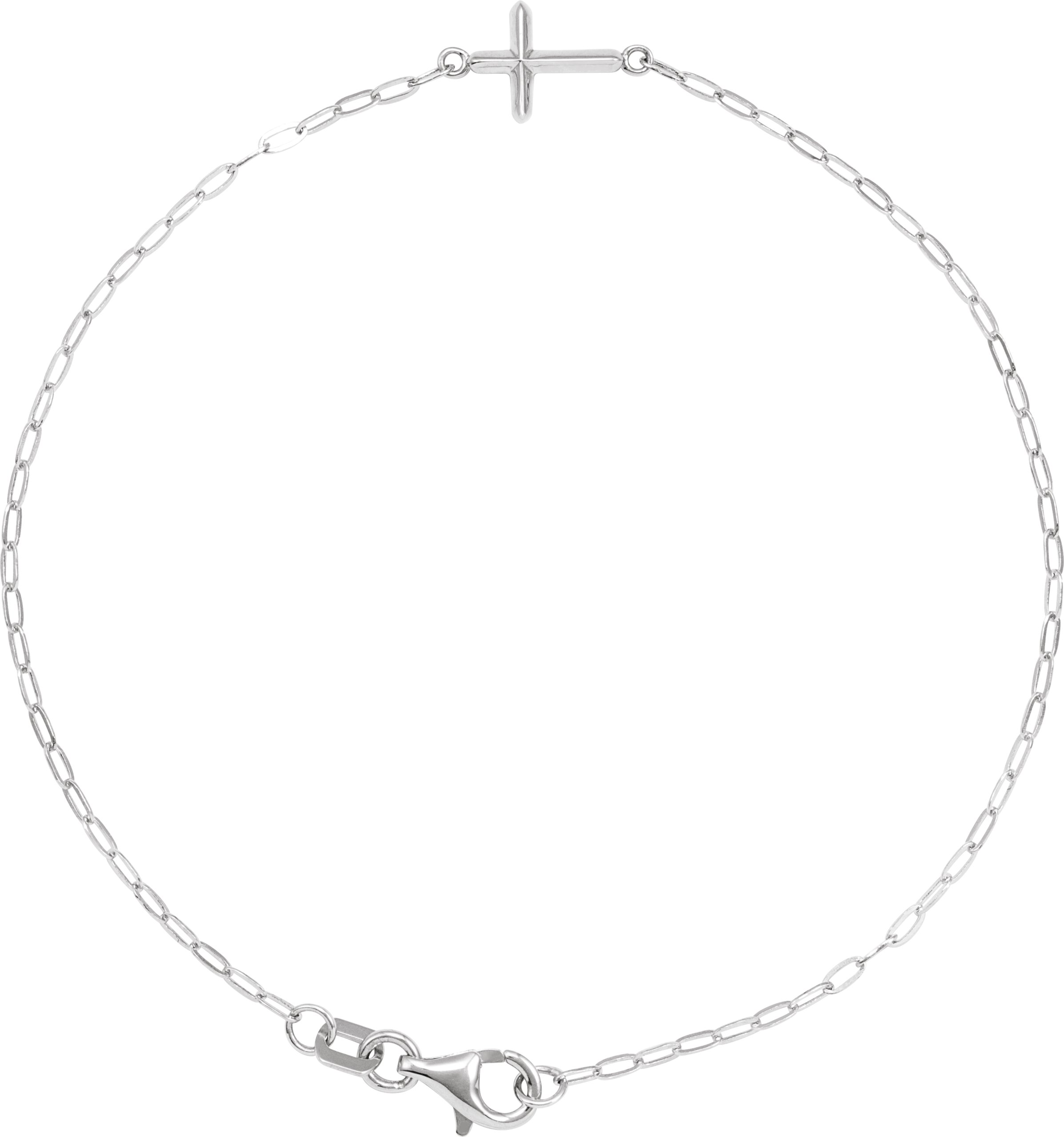 Sideways Cross Bracelet