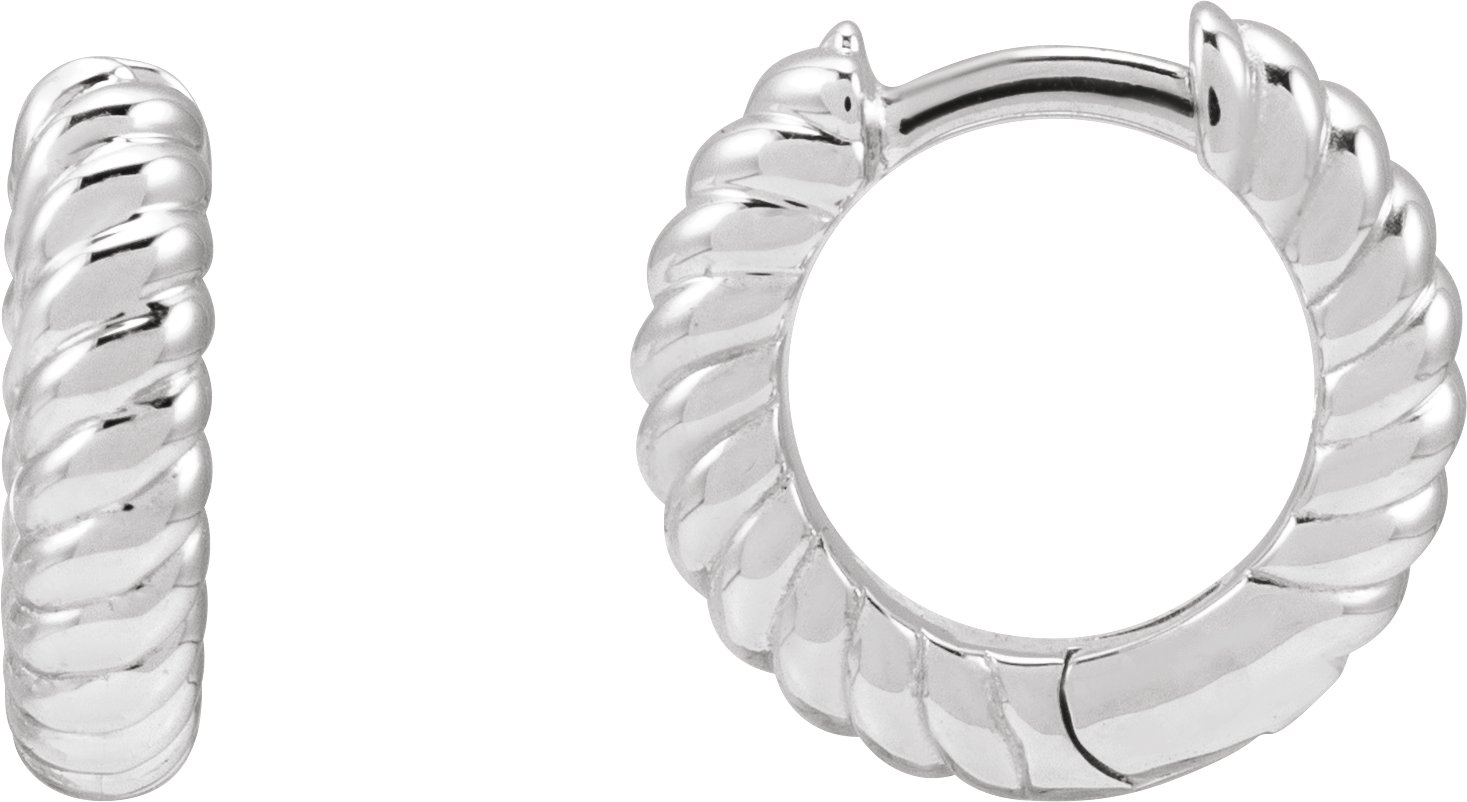 Rope Huggie Hoop Earrings