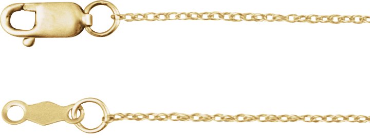 1.25 mm Rope Chain
