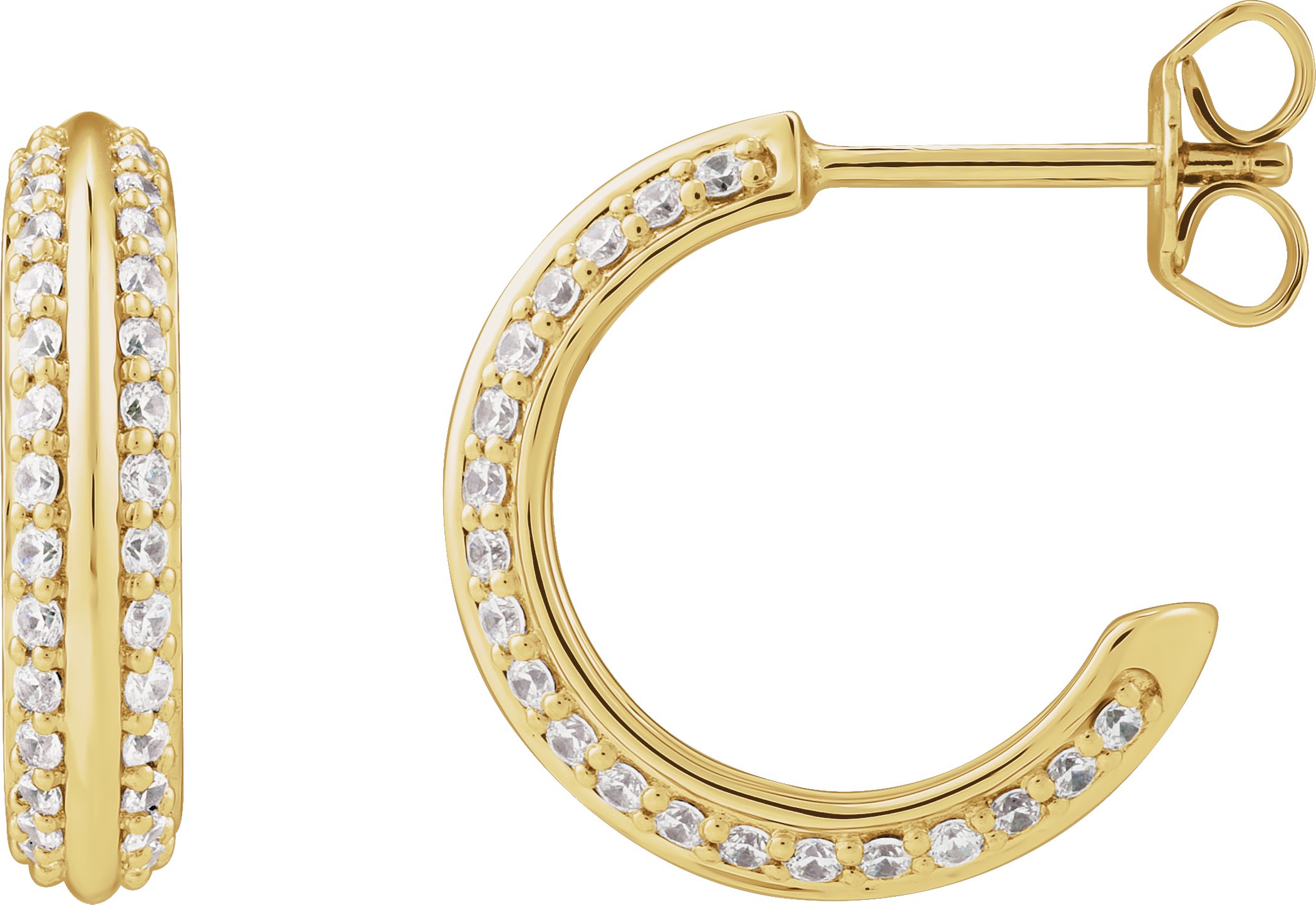 Accented Hoop Earrings