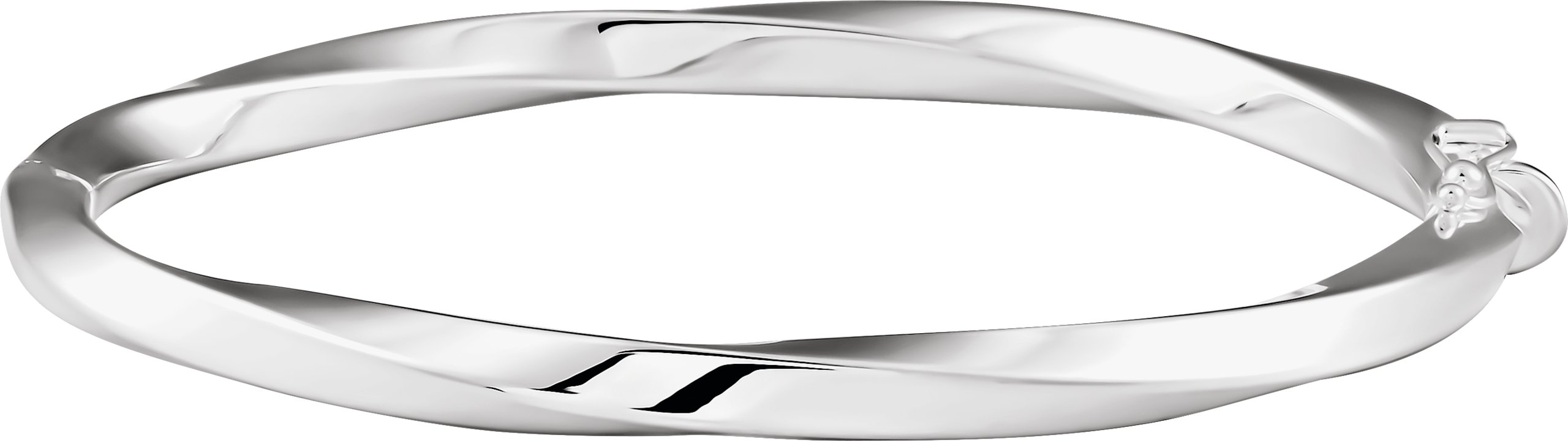 Hinged Twisted Bangle Bracelet