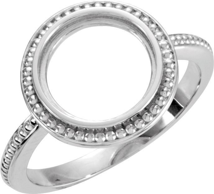 Beaded Cabochon Ring