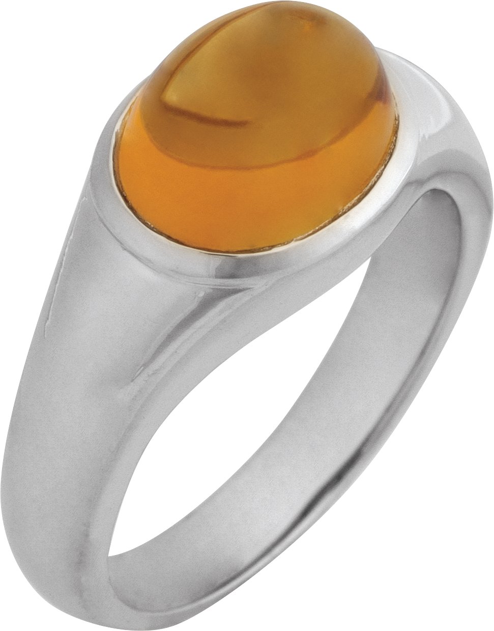 Bezel-Set Cabochon Ring