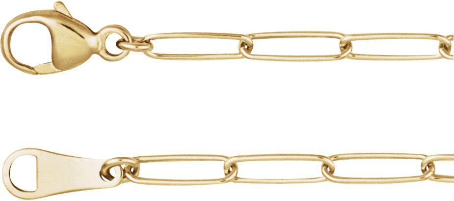 2.4 mm Paperclip-Style Chain