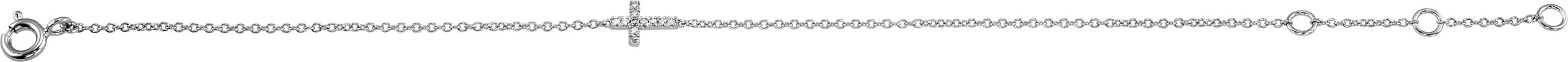 Youth Sideways Cross Bracelet