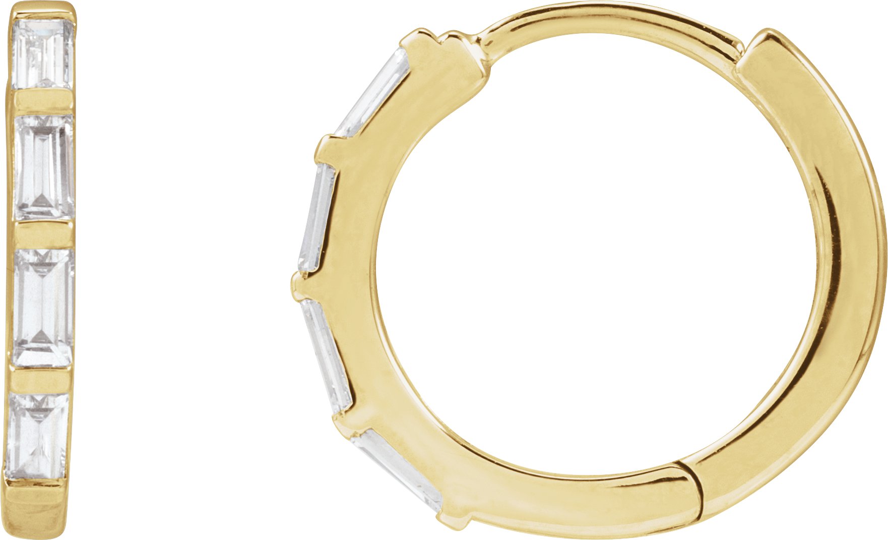Lab-Grown Diamond Hoop Earrings