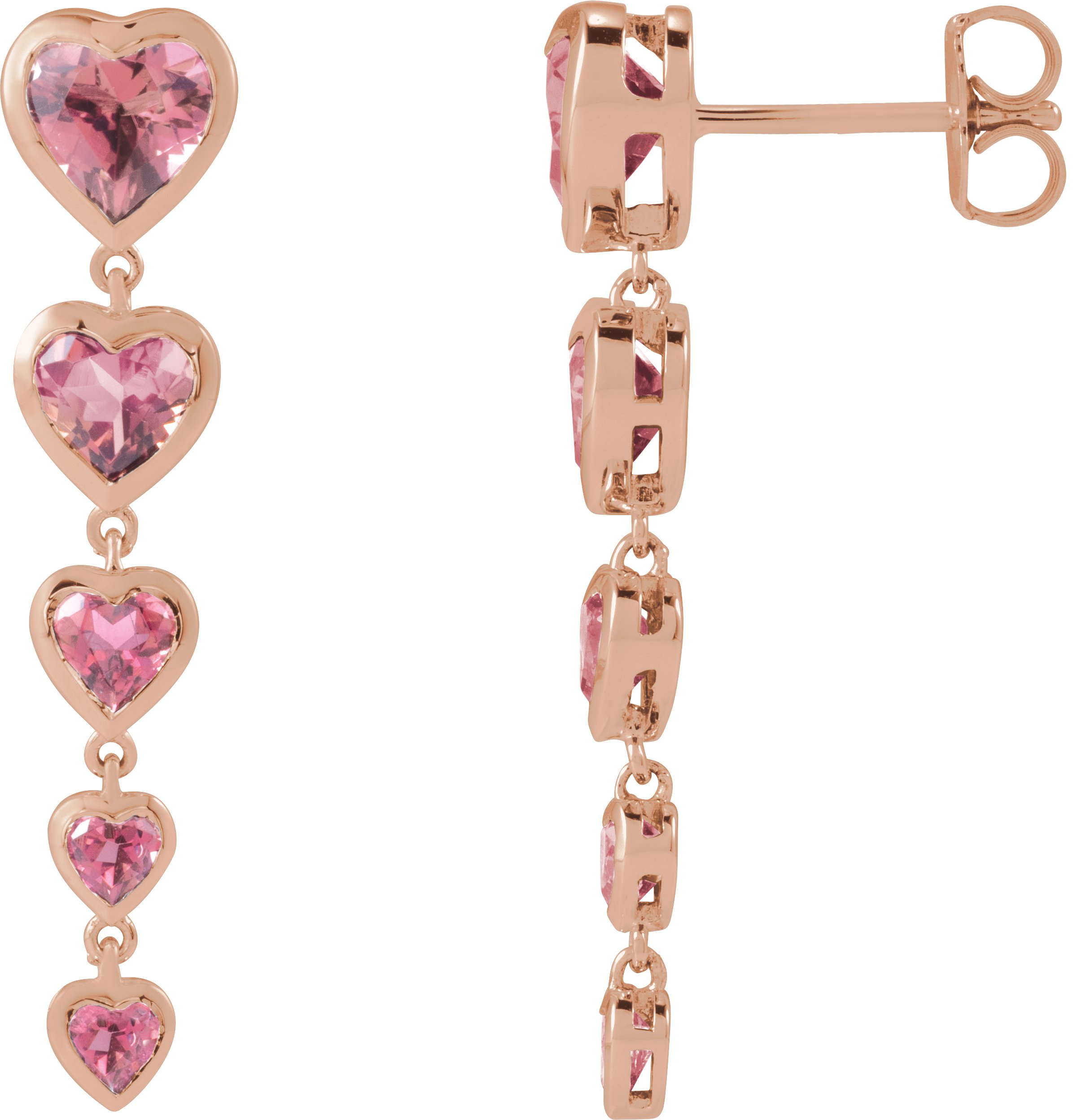 Accented Heart Earrings