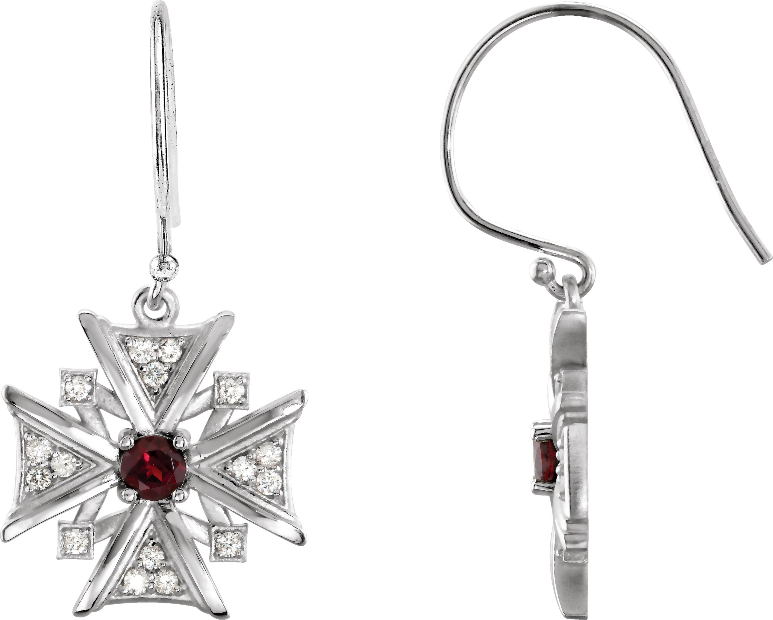 Vintage-Inspired Cross Earrings