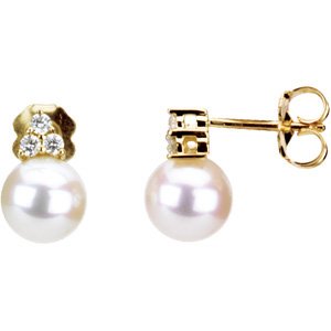 Accented Pearl Earrings