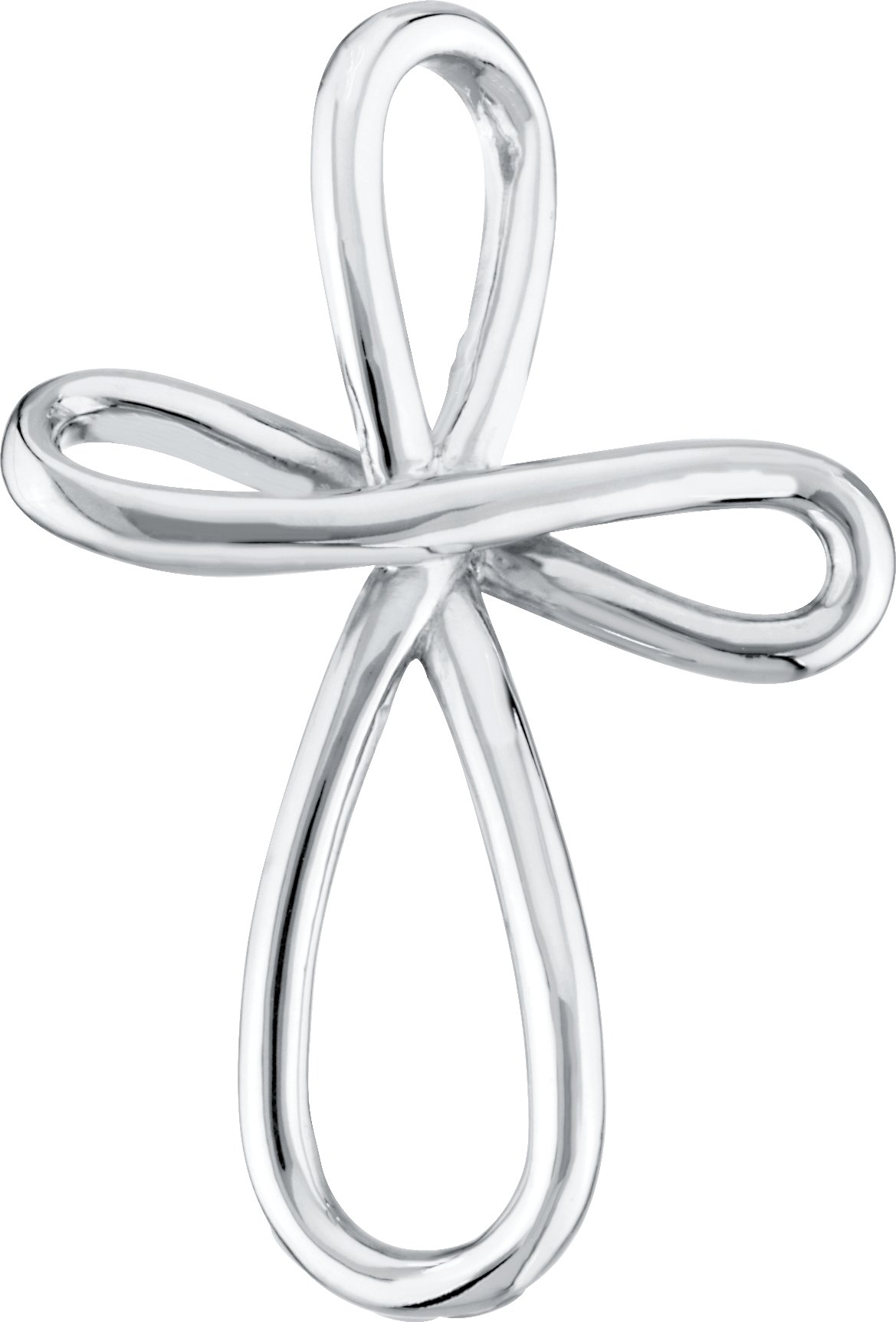 Infinity-Inspired Cross Pendant