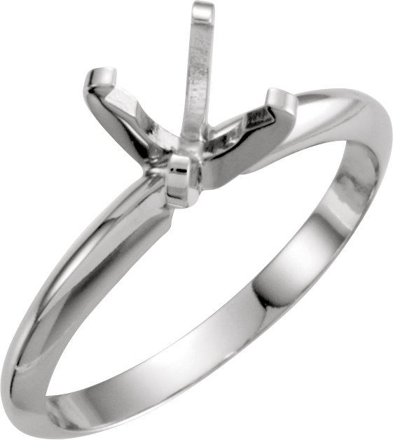 Pre-Notched Lightweight Solitaire Engagement Ring