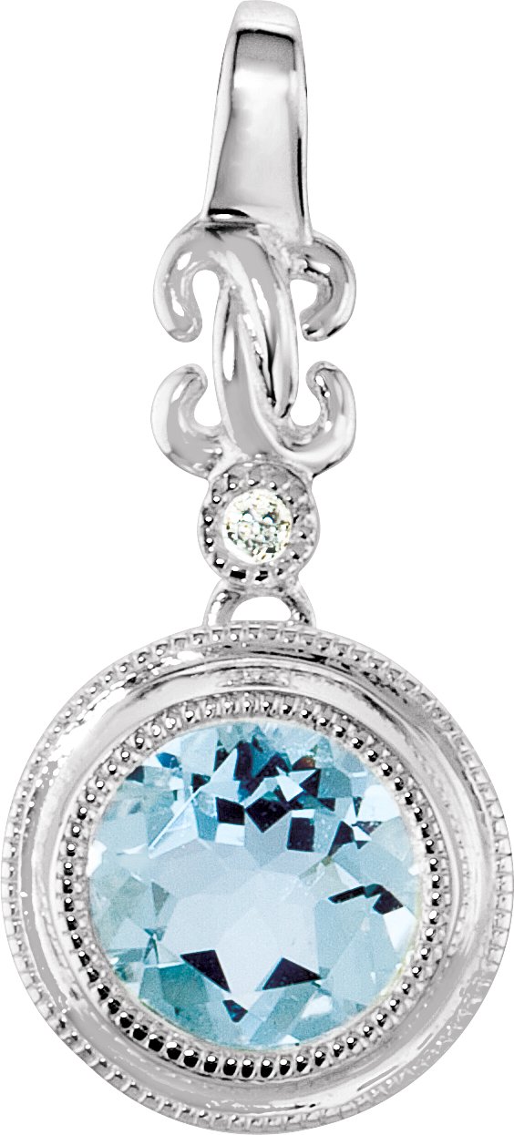 Bezel-Set Granulated Pendant