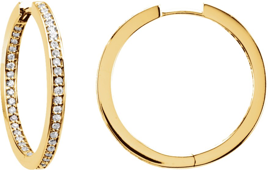 Inside-Outside Hoop Earrings