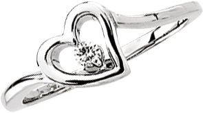 Accented Heart Ring