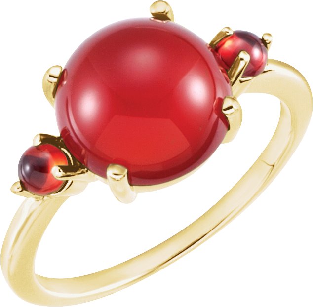 Three-Stone Cabochon Ring