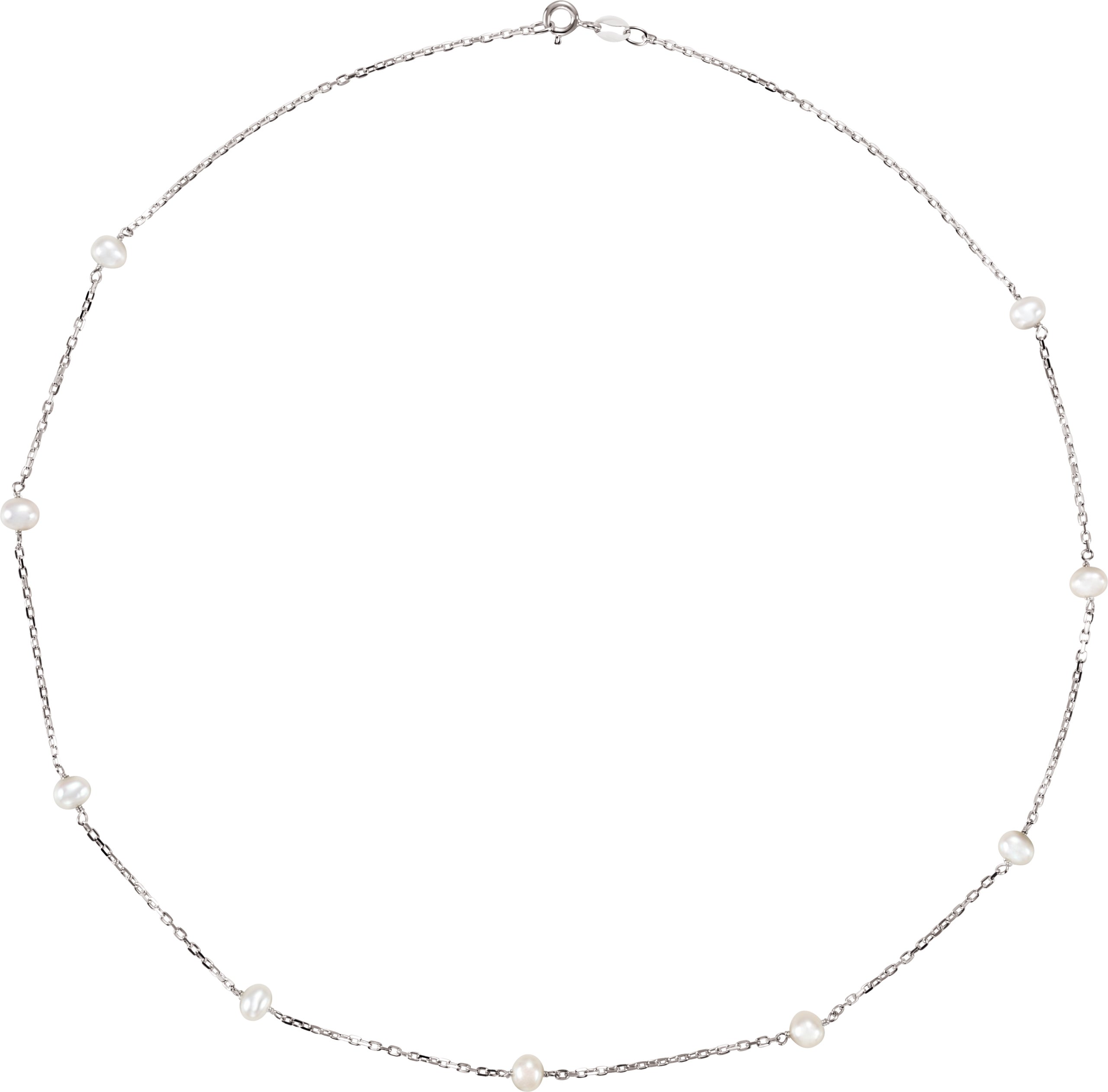 Pearl Station Necklace