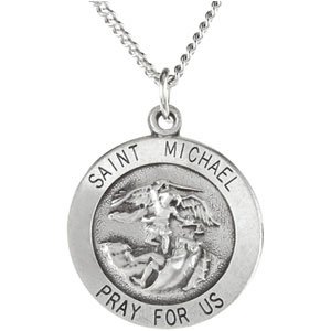 St. Michael Medal Necklace or Pendant