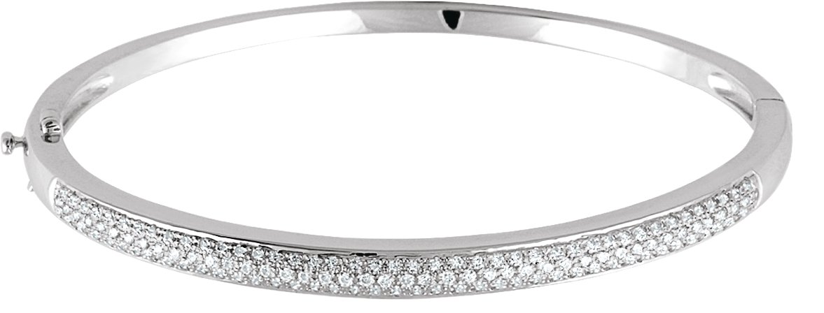 Pavé-Style Bangle Bracelet