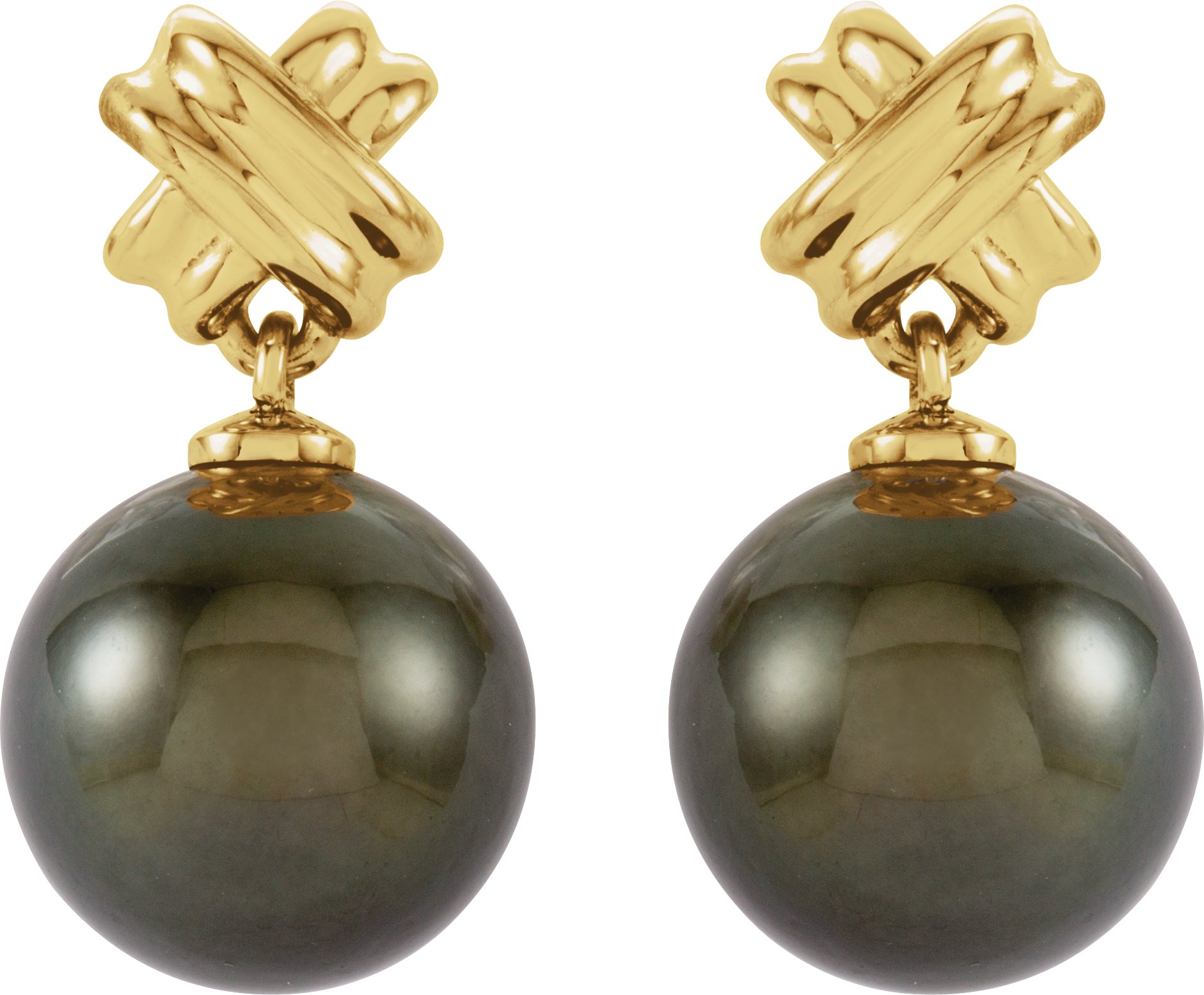 Pearl Criss-Cross Earrings
