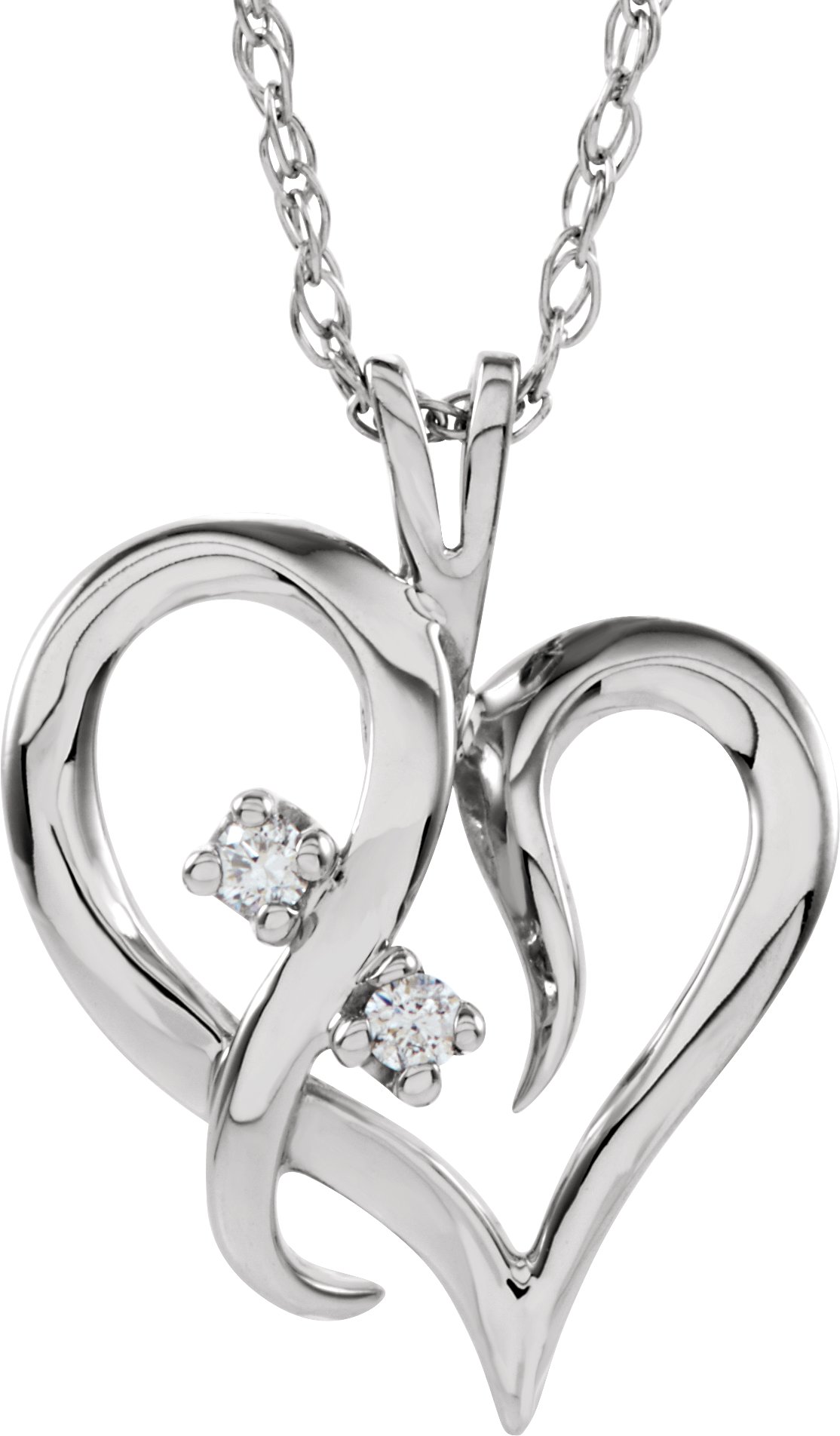 Accented Heart Pendant