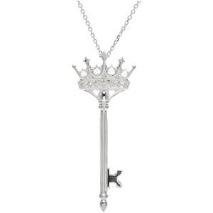 Crown Key Necklace or Pendant