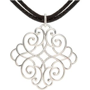 Filigree Scroll Necklace or Pendant