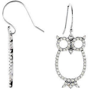 Accented Owl Earrings