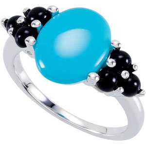 Accented Cabochon Ring