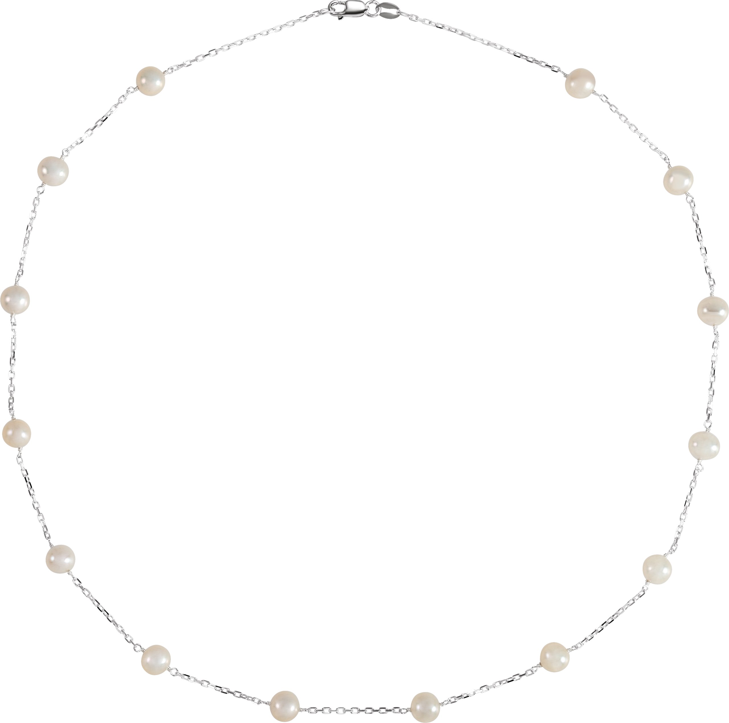Pearl Station Necklace