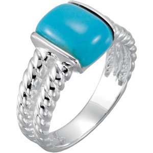 Solitaire Rope Ring