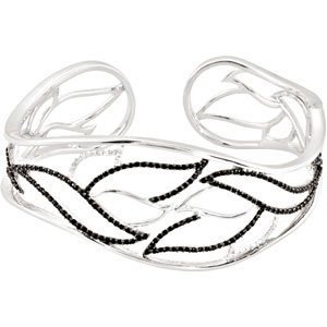 Accented Hinged Cuff Bracelet