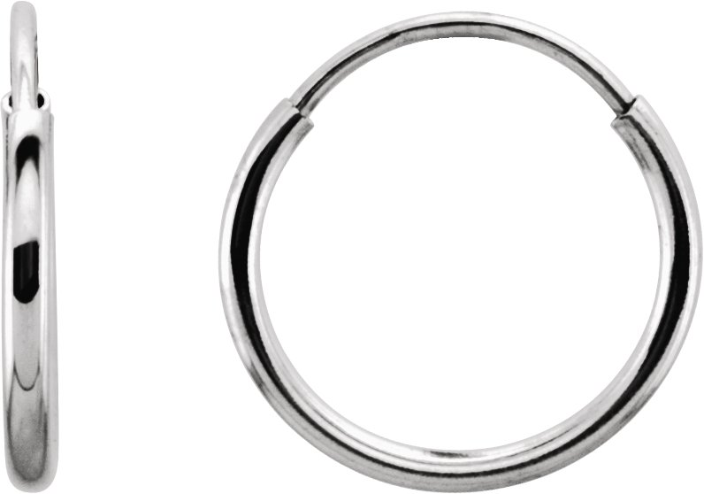 Endless Tube Hoop Earrings
