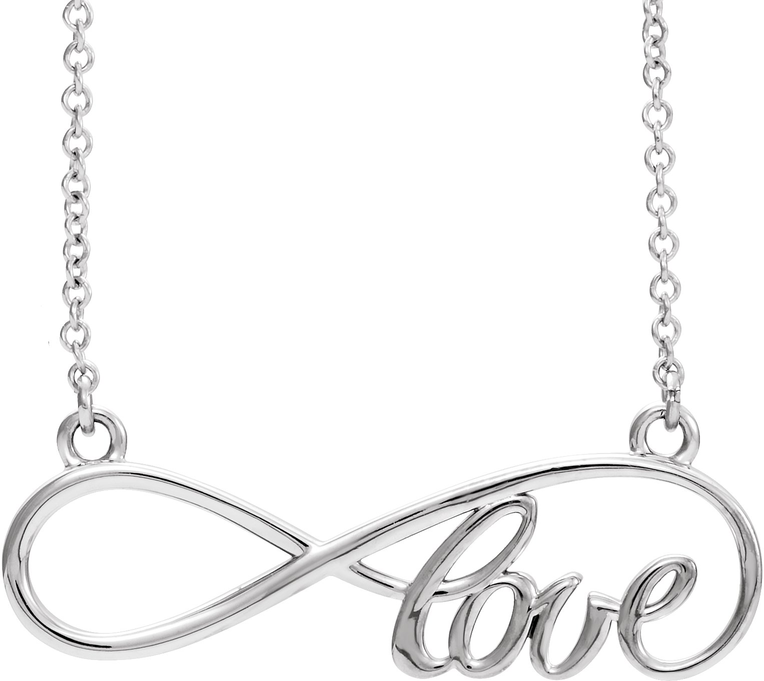 Infinity-Inspired Love Necklace or Center