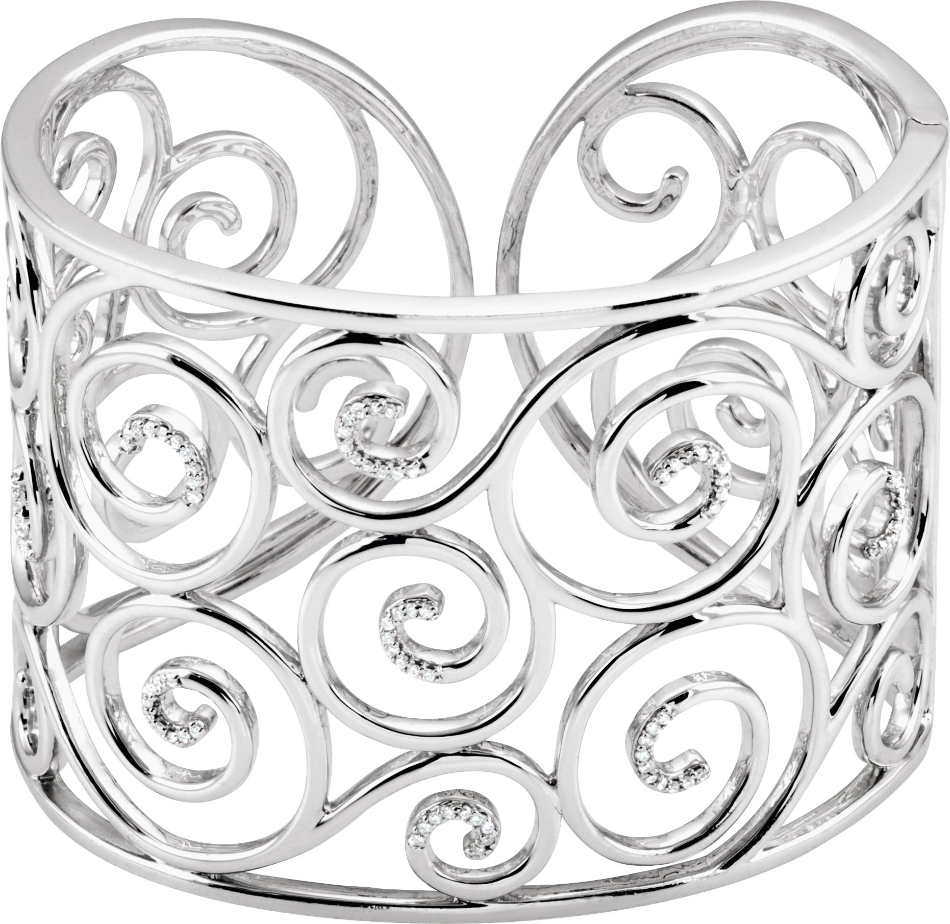 Filigree Scroll Cuff Bracelet