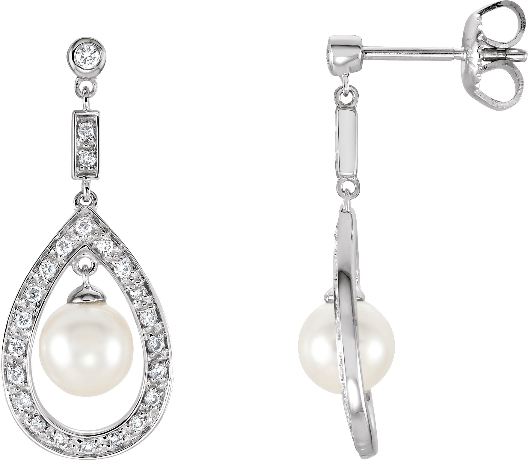 Accented Pearl Earrings