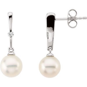 Accented Pearl Earrings