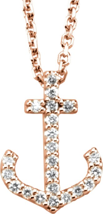Petite Anchor Necklace or Pendant