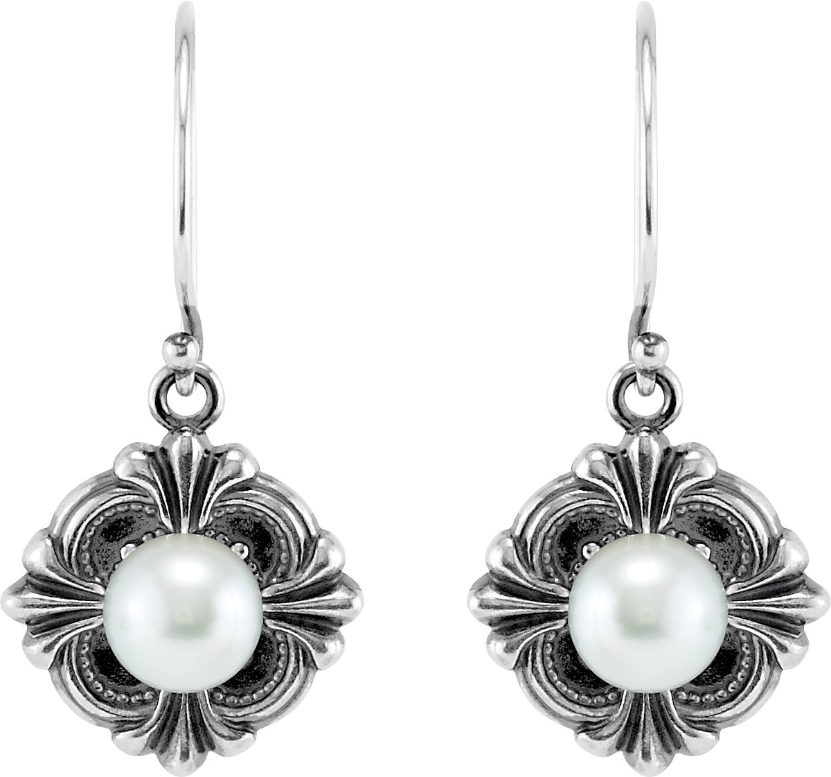 Vintage-Inspired Pearl Earrings