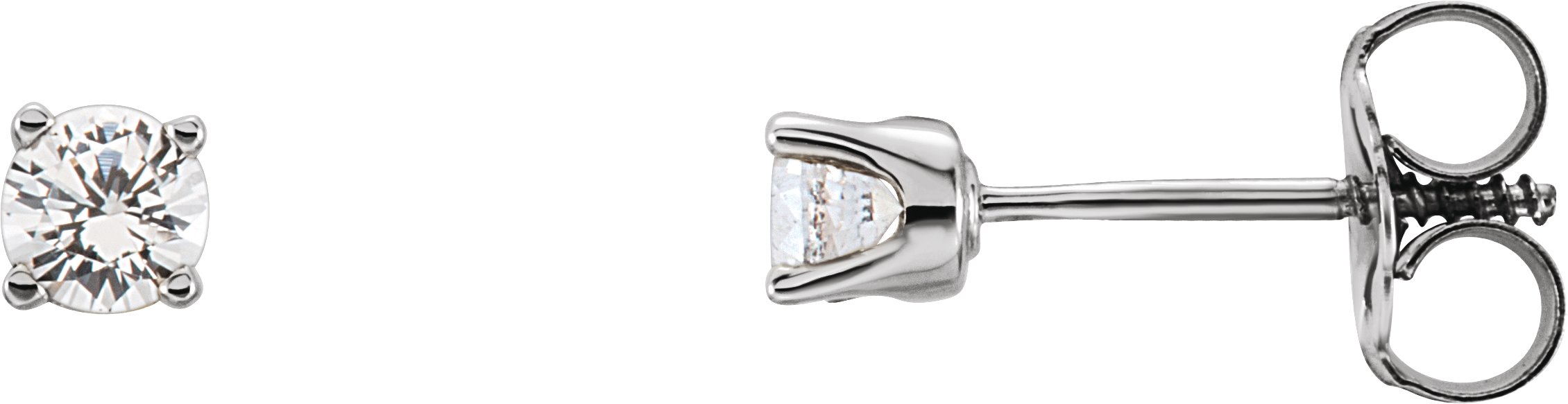 Round 4-Prong Youth Birthstone Stud Earrings