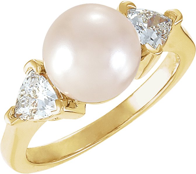 Accented Pearl Ring