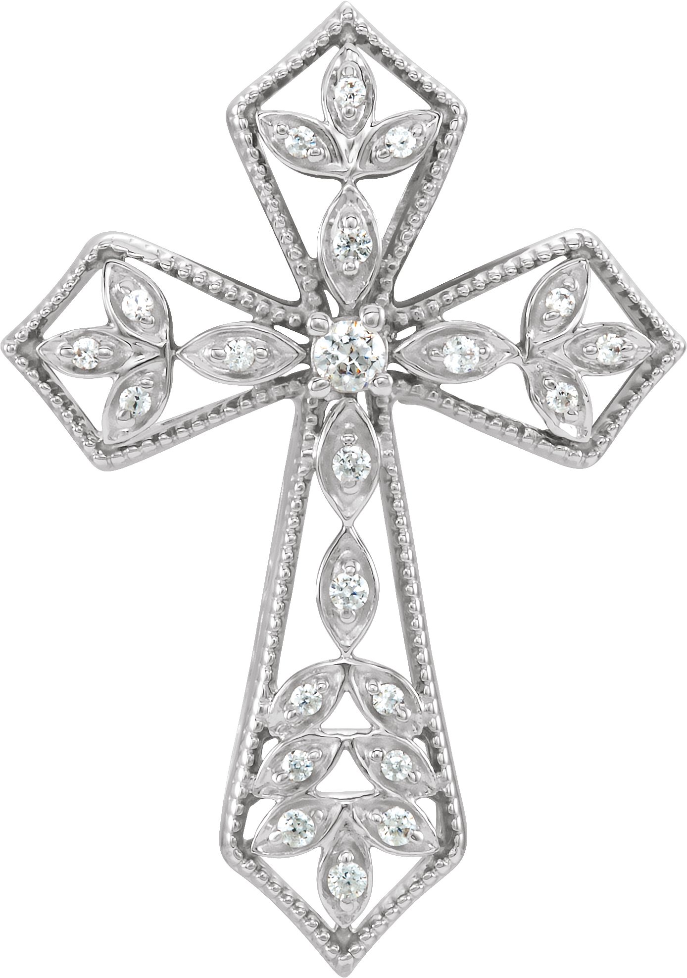 Accented Cross Pendant