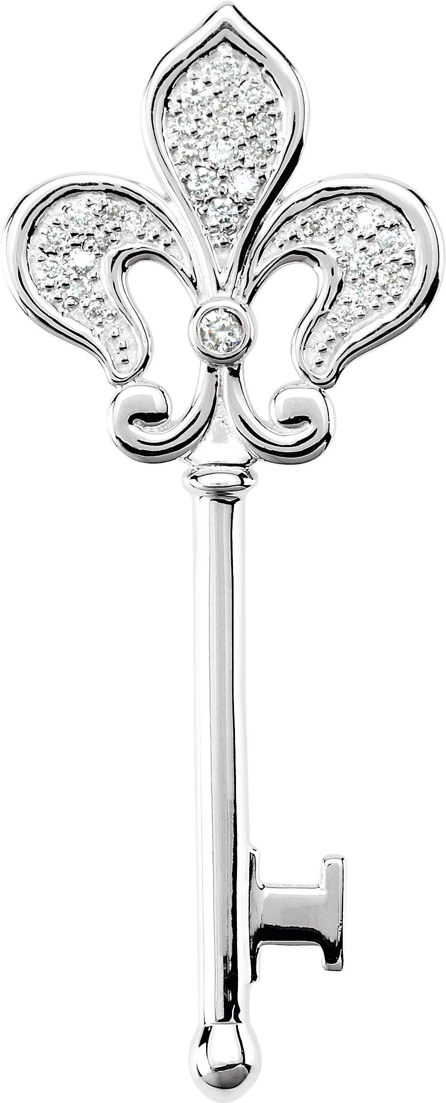 Fleur-de-lis Key Necklace or Pendant