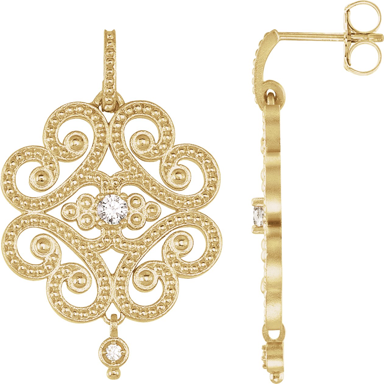 Granulated Earrings
