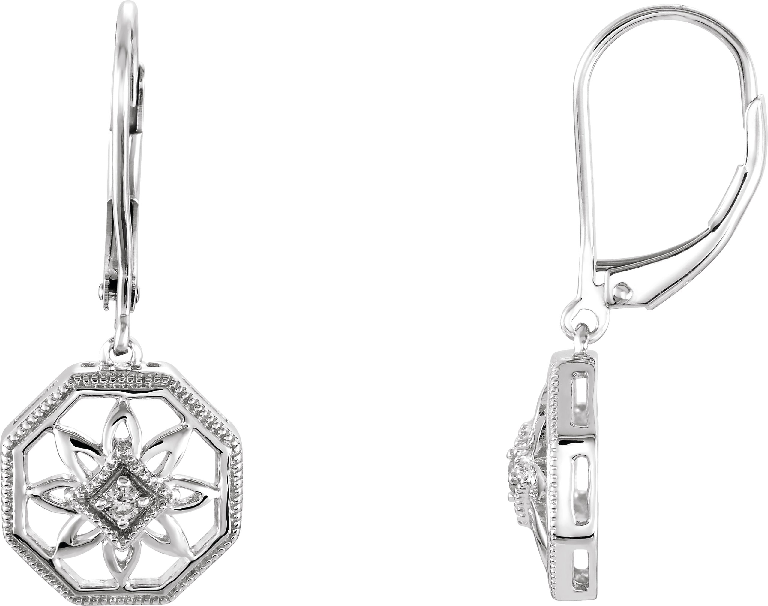 Granulated Filigree Earrings