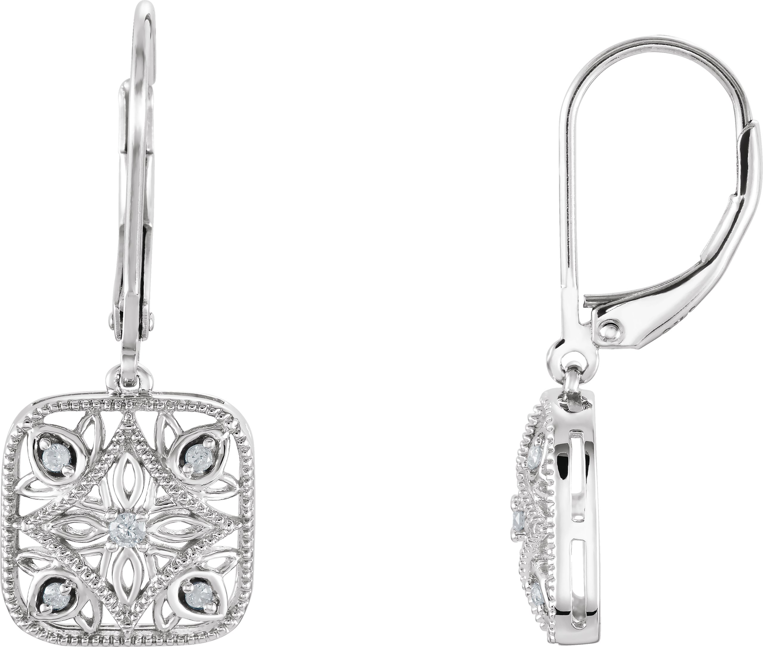 Granulated Filigree Earrings
