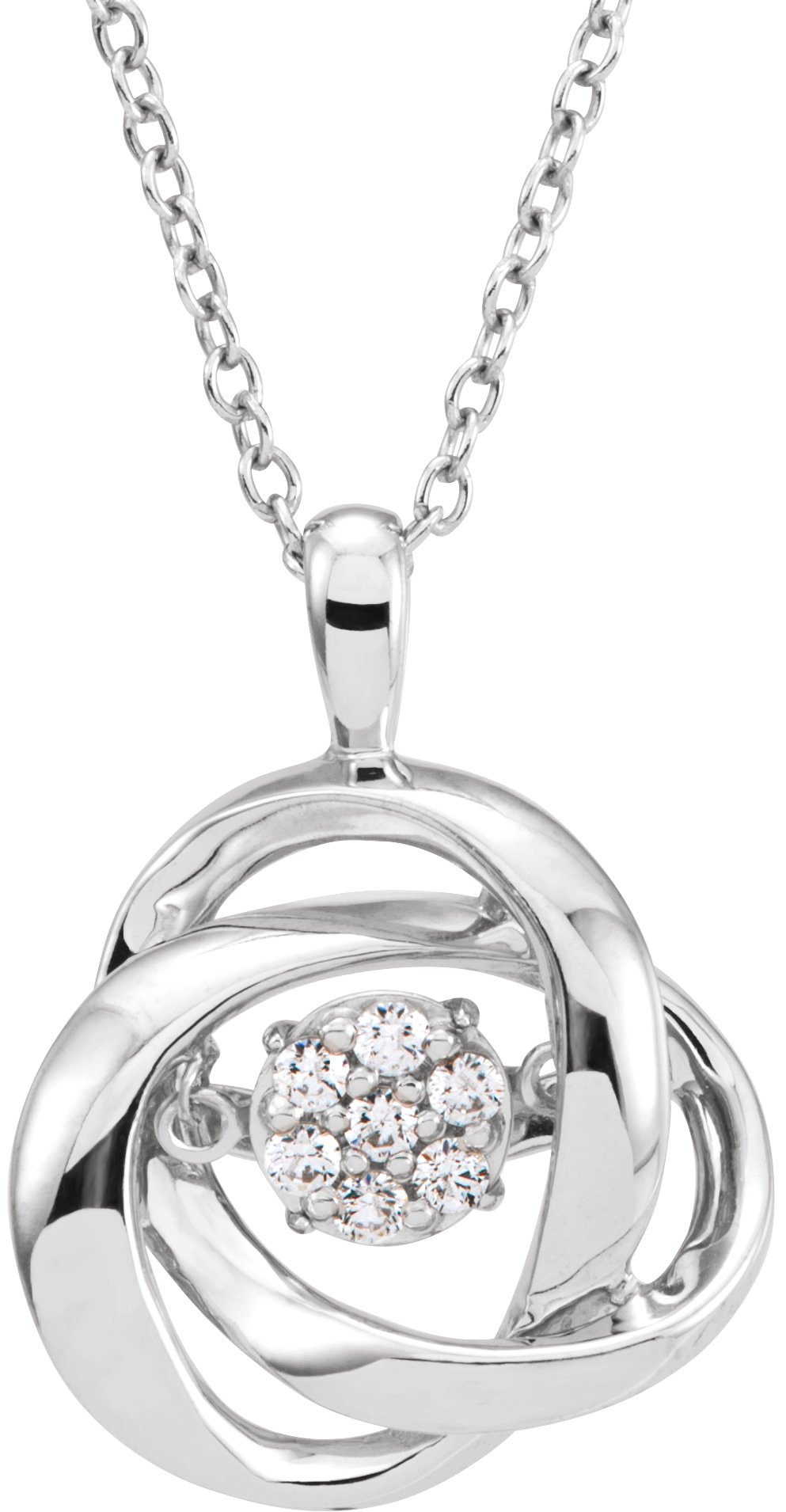 Mystara Diamonds® Knot Design Necklace