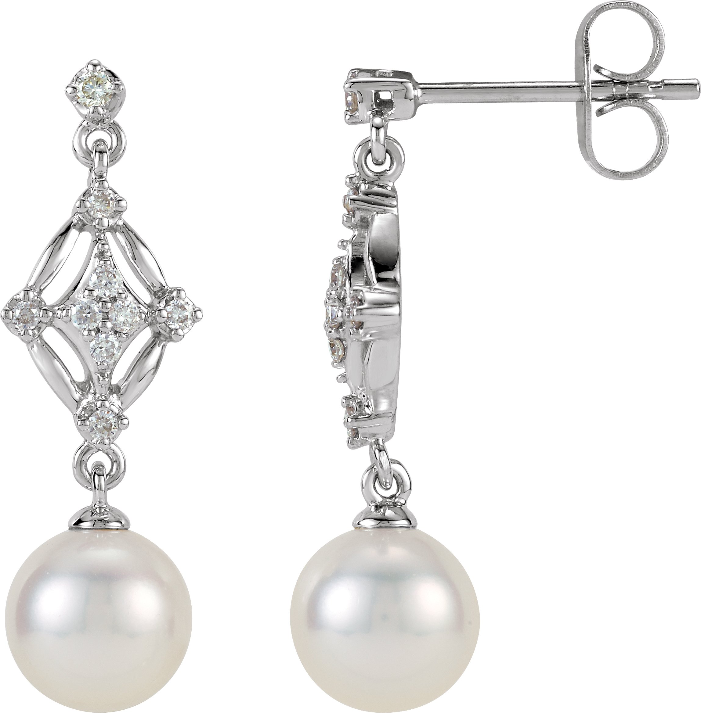 Vintage-Inspired Pearl Earrings